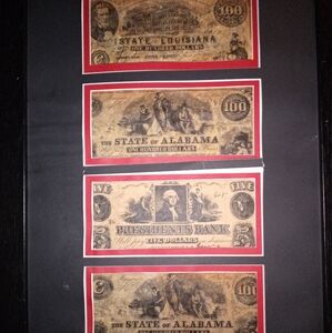 Vintage State Bank Notes Set